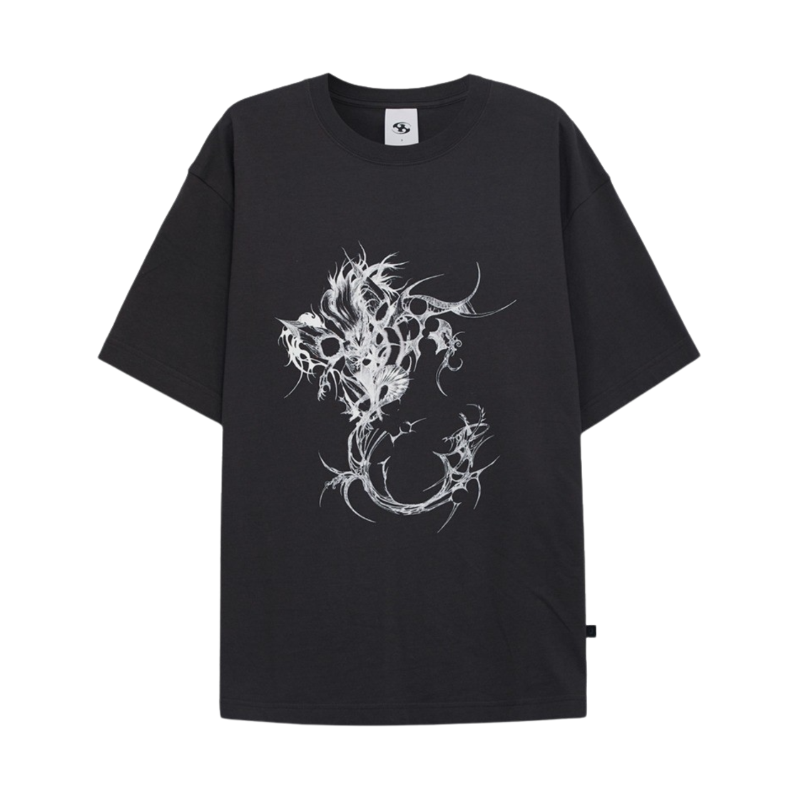 산산기어 x 롤 카이사 티셔츠 차콜(Sansan Gear x LOL Kaisa T-Shirt Charcoal)