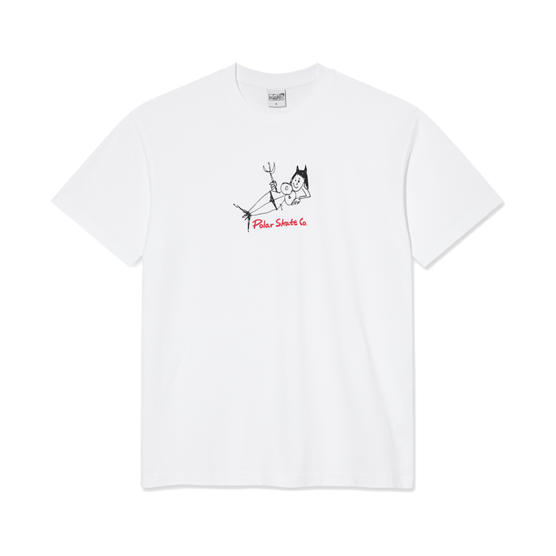 P000BIZH Polar Skate Co. Devil Woman Tee White