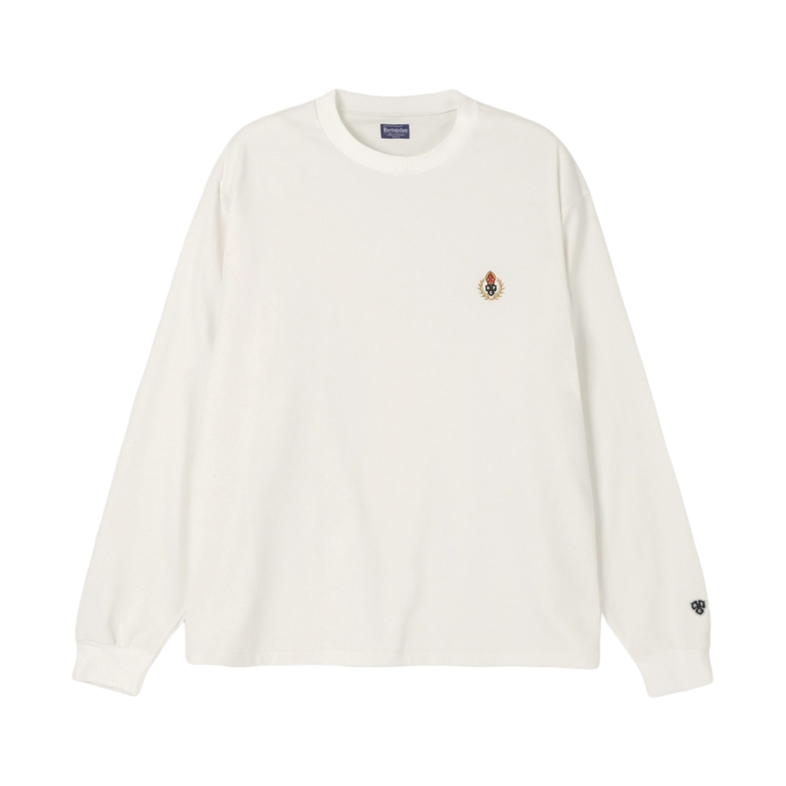 HFAC231LS02-T010 Heritage Floss Crest 15S Long Sleeve T-Shirt White