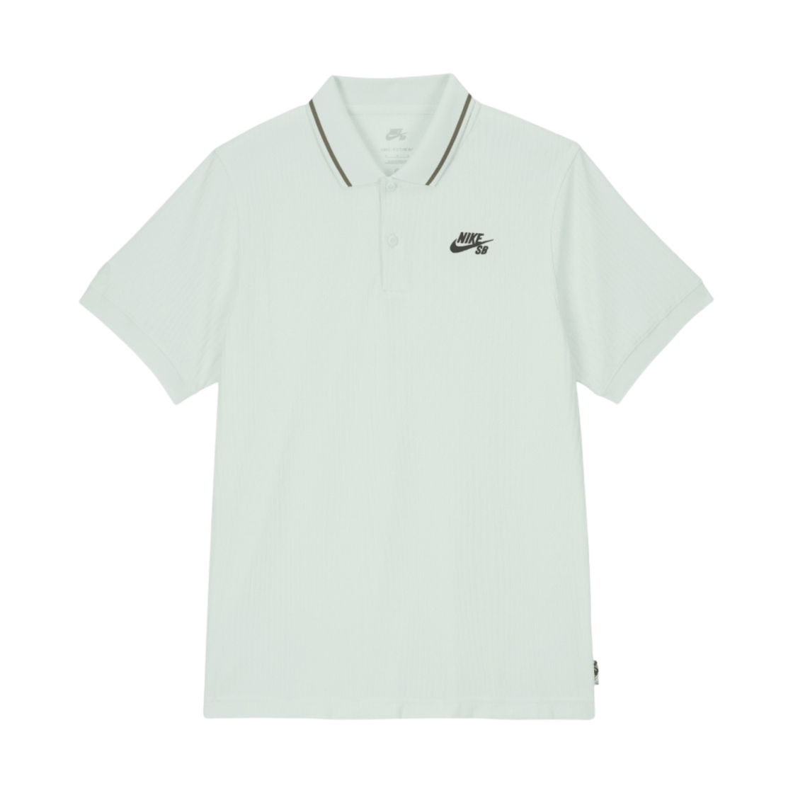 FZ7006-394 Nike SB Dri-Fit ADV Short Sleeve Skate Polo Barely Green - Asia