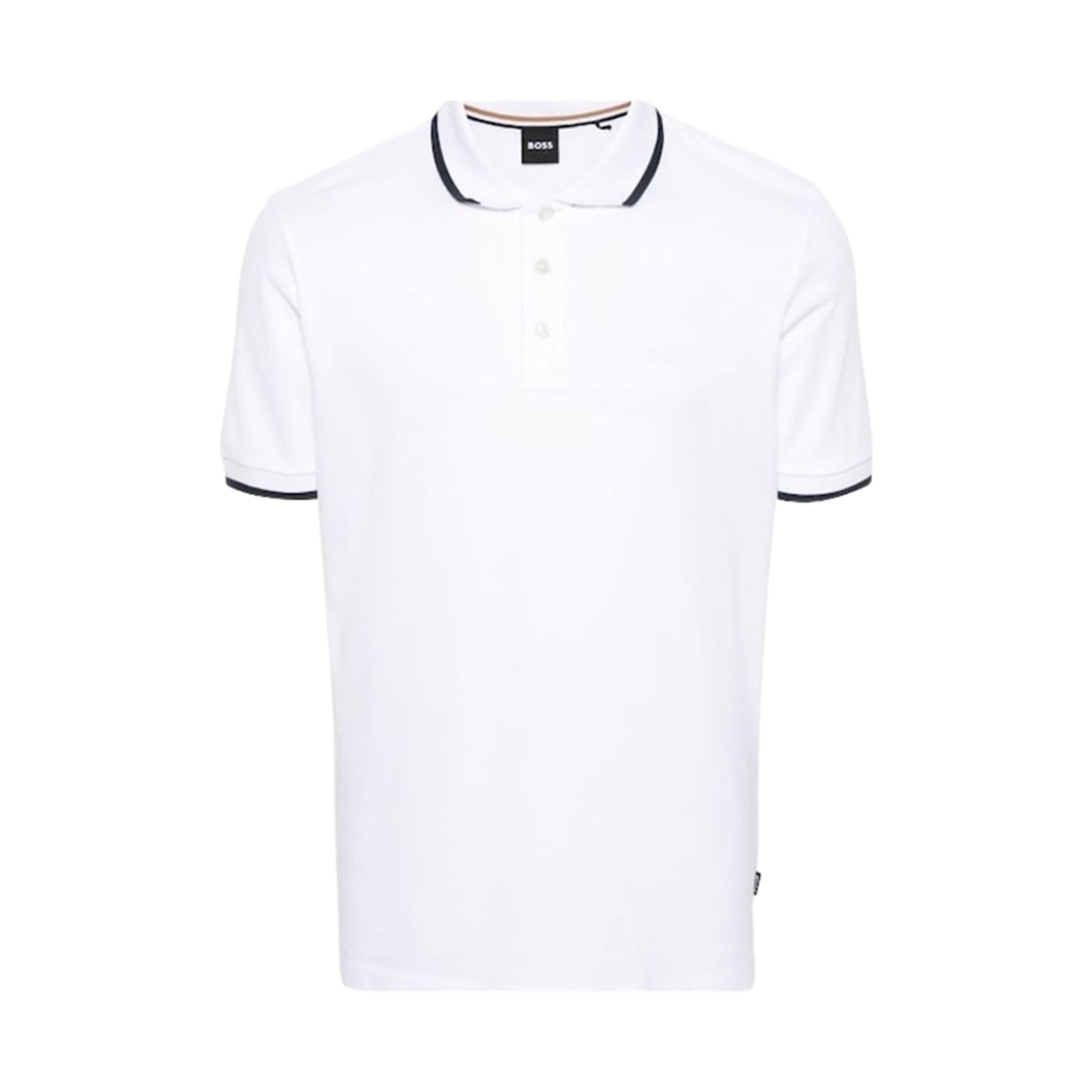 휴고 보스 콘트라스트 폴로 티셔츠 화이트(Hugo Boss Contrast Polo T-Shirt White) - 1