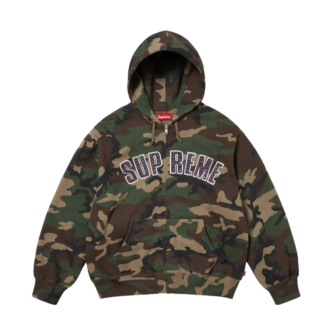Supreme Supreme x B.B. Simon Zip Up Hooded Sweatshirt Woodland Camo - 25SS · M