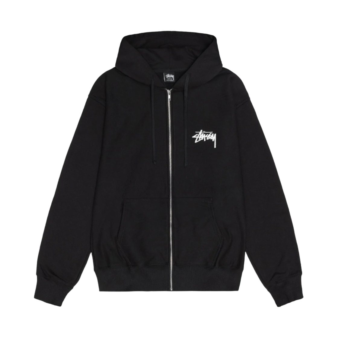 스투시 쉐터드 후드 집업 블랙(Stussy Shattered Zip Hoodie Black) - 2