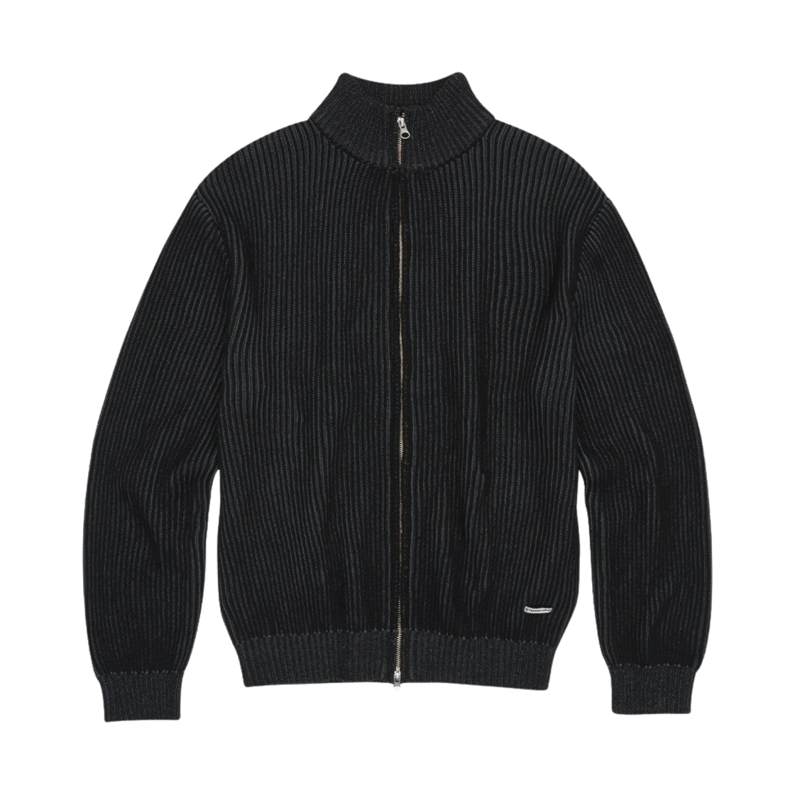 더바이닐하우스 버티컬 패턴 가디건 블랙