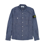 Stone Island 12207 Chambray Canvas Shirt Wash - 21SS
