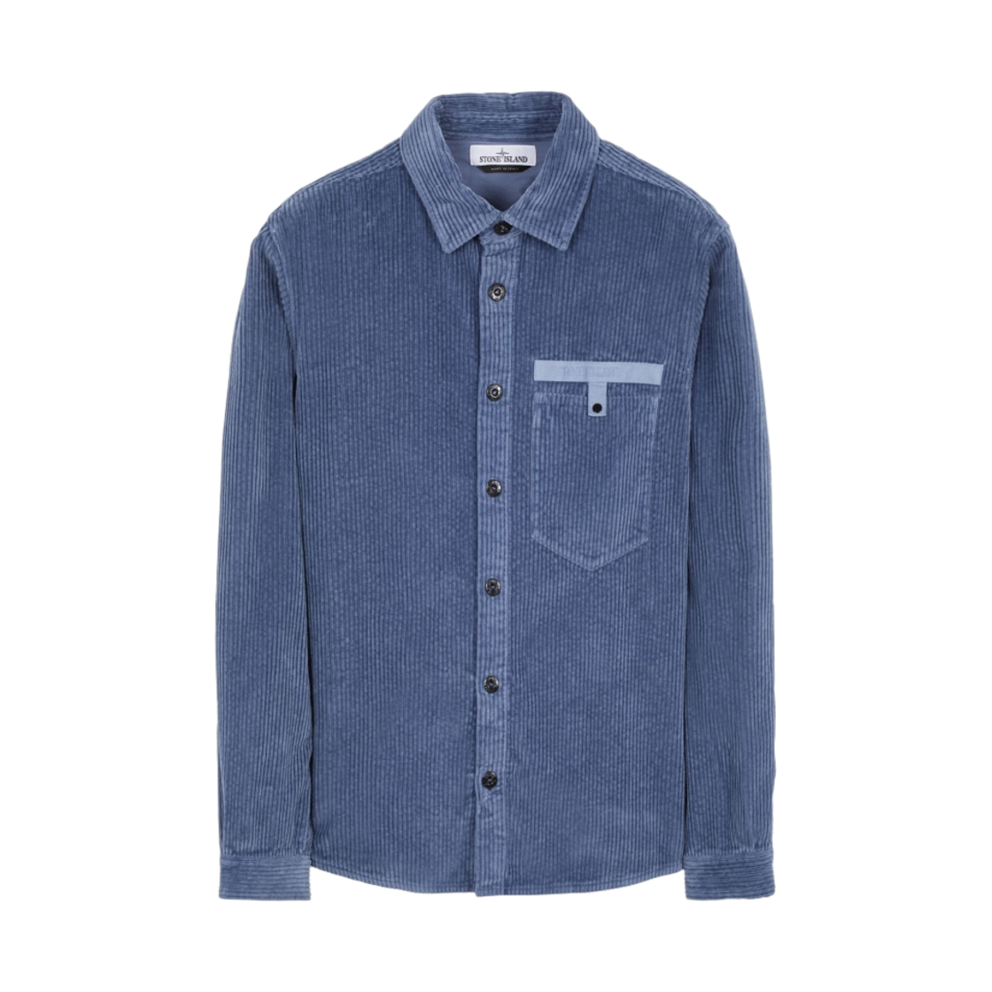 스톤 아일랜드 11811 코튼 코듀로이 400 셔츠 아비오 블루 - 22FW(Stone Island 11811 Cotton Corduroy 400 Shirt Avio Blue - 22FW) - 1