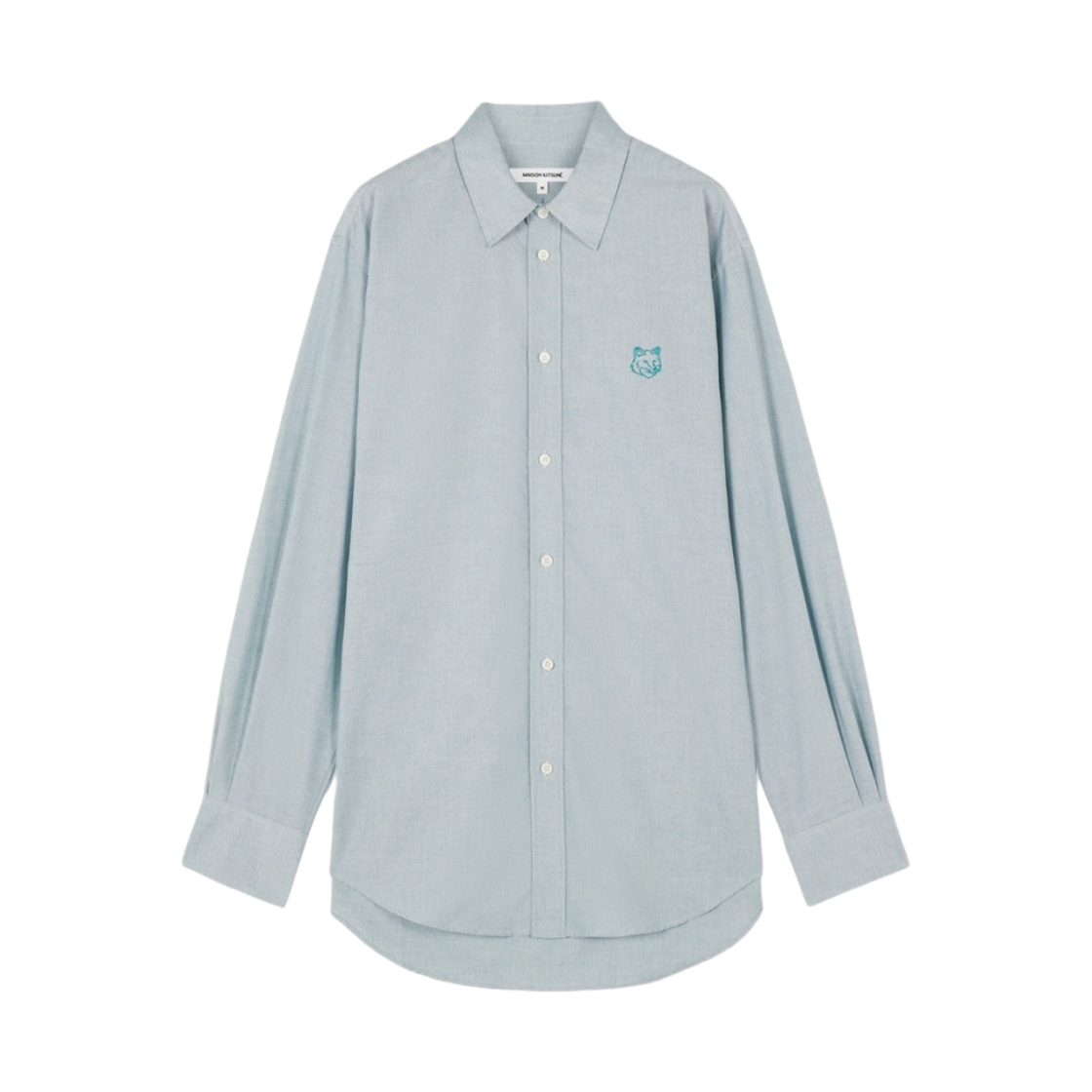 메종 키츠네 컨투어 폭스 헤드 스케이트 셔츠 틸(Maison Kitsune Contour Fox Head Skate Shirt Teal) - 1