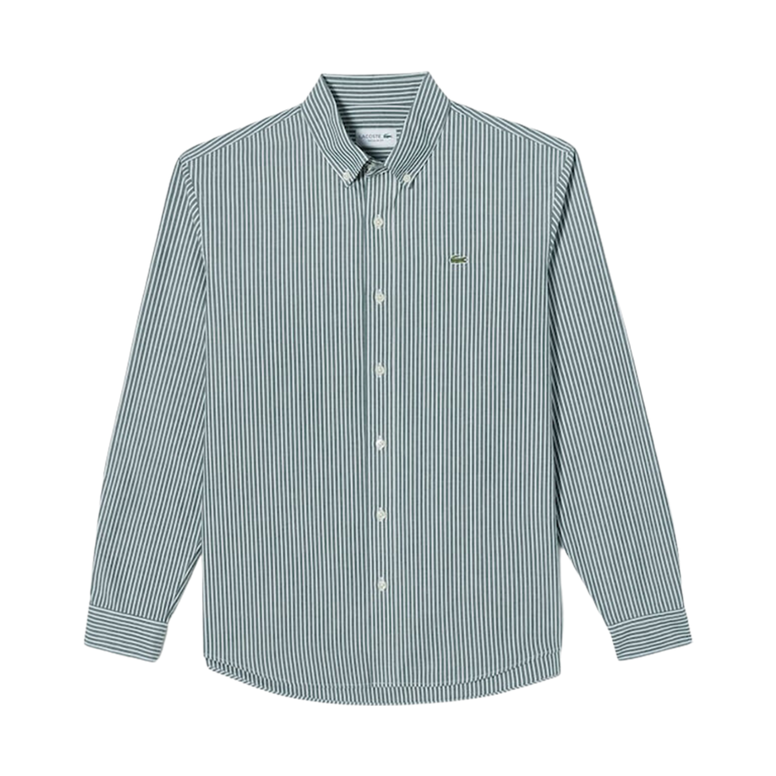 라코스테 옥스포드 브러쉬드 스트라이프 셔츠 그린(Lacoste Oxford Brushed Stripe Shirt Green) - 1
