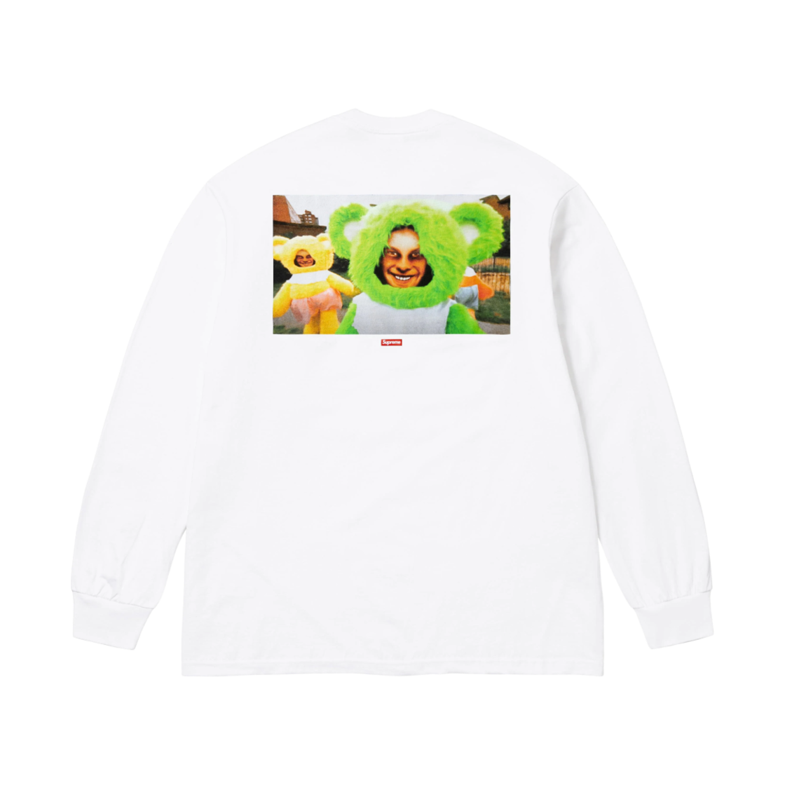 슈프림 x 에이펙스 트윈 동키 루바브 롱슬리브 티셔츠 화이트 - 25SS(Supreme x Aphex Twin Donkey Rhubarb L/S T-Shirt White - 25SS)