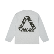 Palace P3 Long Sleeve Grey Marl - 24FW