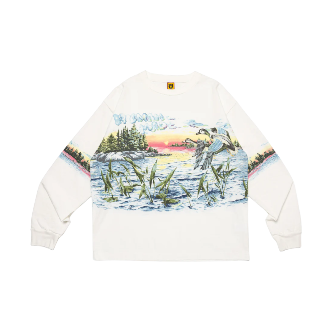 HM28CS033 Human Made Graphic L/S T-Shirt White