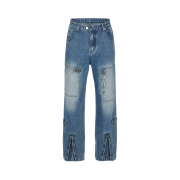 Thevinylhouse Flight Denim Pants Blue