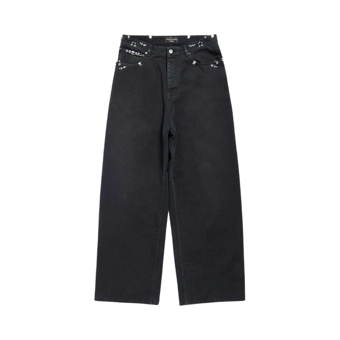 발렌시아가 피어스드 배기 팬츠 블랙(Balenciaga Pierced Baggy Pants in Black) - 1