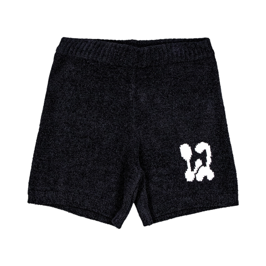 WL243KSP01WBLK MELLOW Intarsia Micro Knit Pants Black