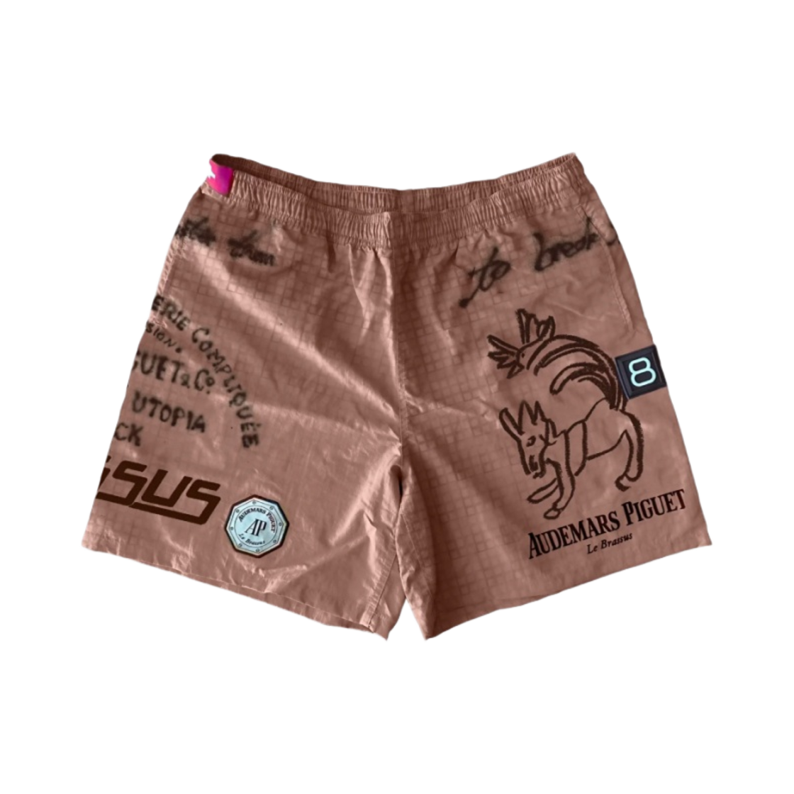 트래비스 스캇 캑터스 잭 x 오데마 피게 쇼츠 브라운(Travis Scott Cactus Jack x Audemars Piguet Shorts Brown)