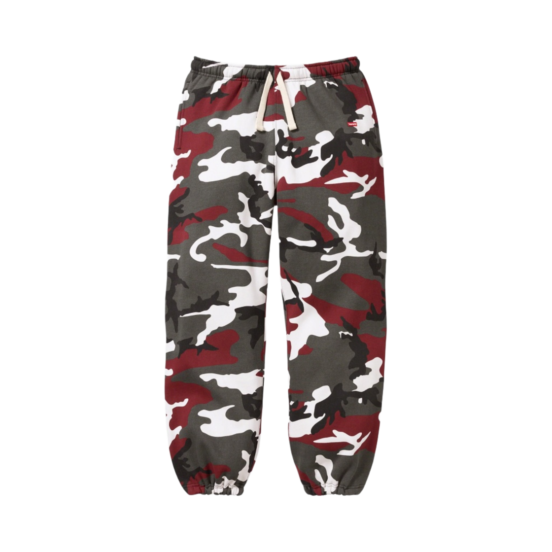 슈프림 스몰 박스 드로우코드 스웨트팬츠 레드 카모 - 23FW(Supreme Small Box Drawcord Sweatpants Red Camo - 23FW) - 1