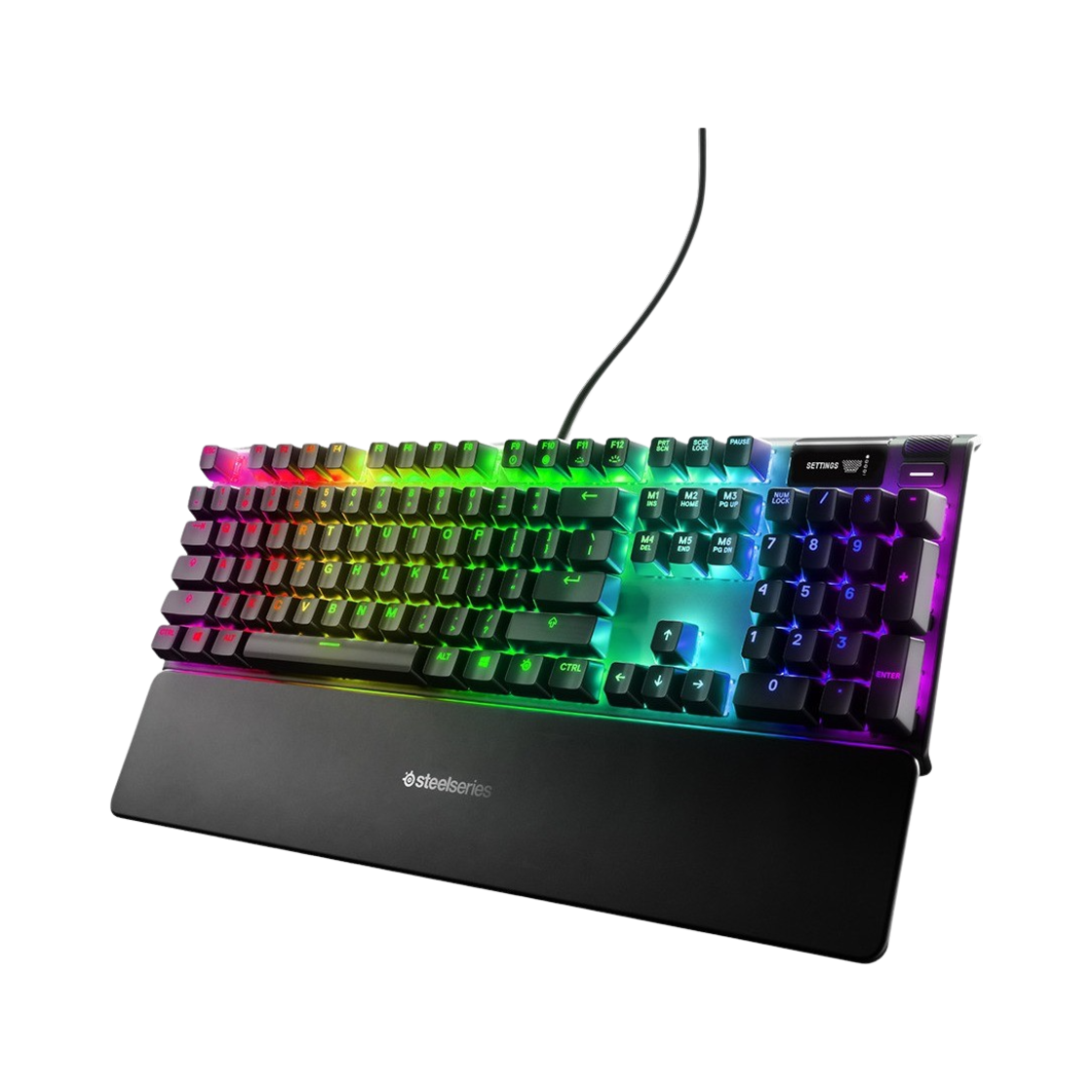 스틸시리즈 에이펙스 프로 게이밍 키보드 영문 자판 블랙 (국내 정식 발매 제품)(Steelseries Apex Pro Gaming Keyboard US English Black (Korean Ver.))