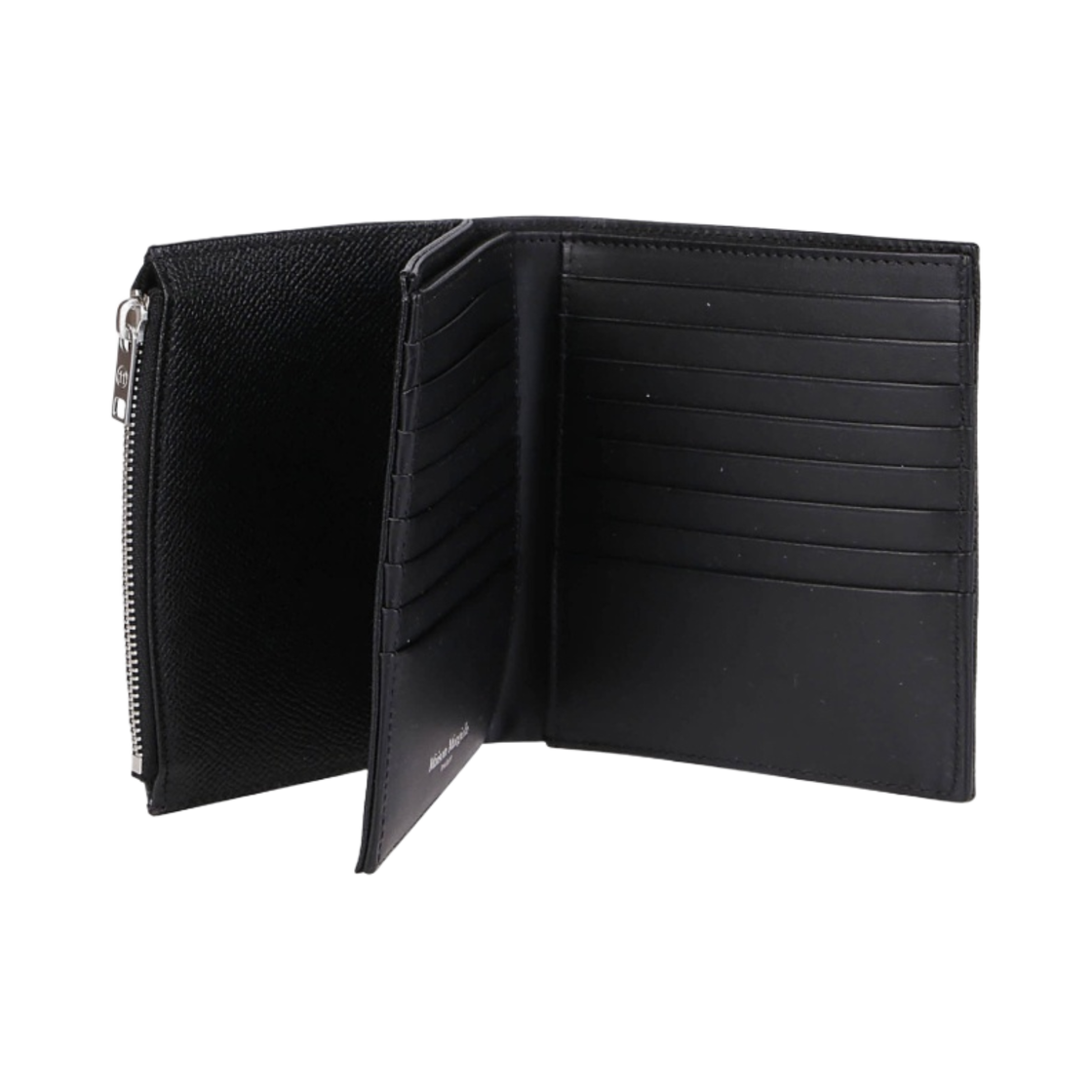 메종 마르지엘라 플립플랩 그레이니 레더 지갑 블랙(Maison Margiela Flipflap Grainy Leather Wallet Black) - 2