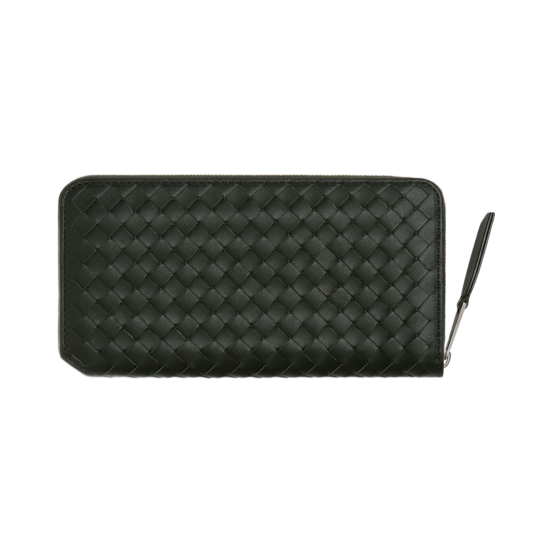 보테가 베네타 인트레치아토 피콜로 집 어라운드 월렛 다크 그린(Bottega Veneta Intrecciato Piccolo Zip Around Wallet Dark Green) - 2
