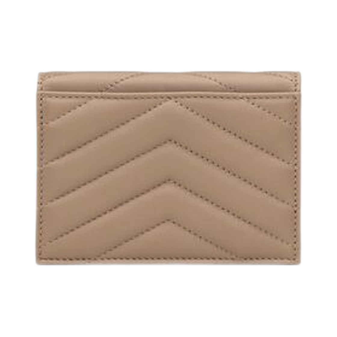 668290-AAA44-1722 Saint Laurent Cassandre Matelasse Flap Card Case In Lambskin Dusty Grey - #2