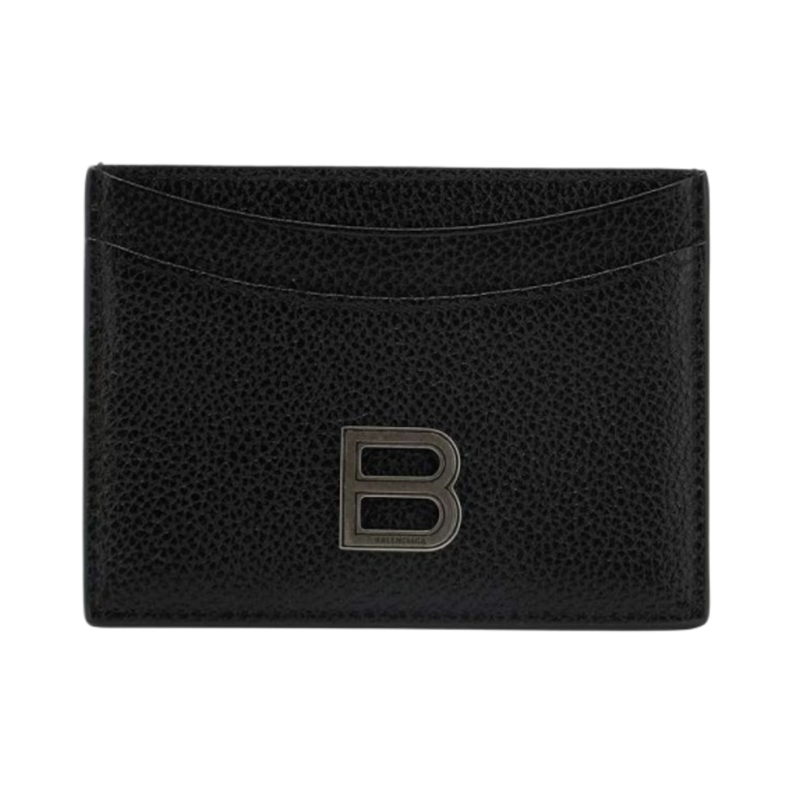 6373701IZHY1000 Balenciaga Hourglass Card Holder Black