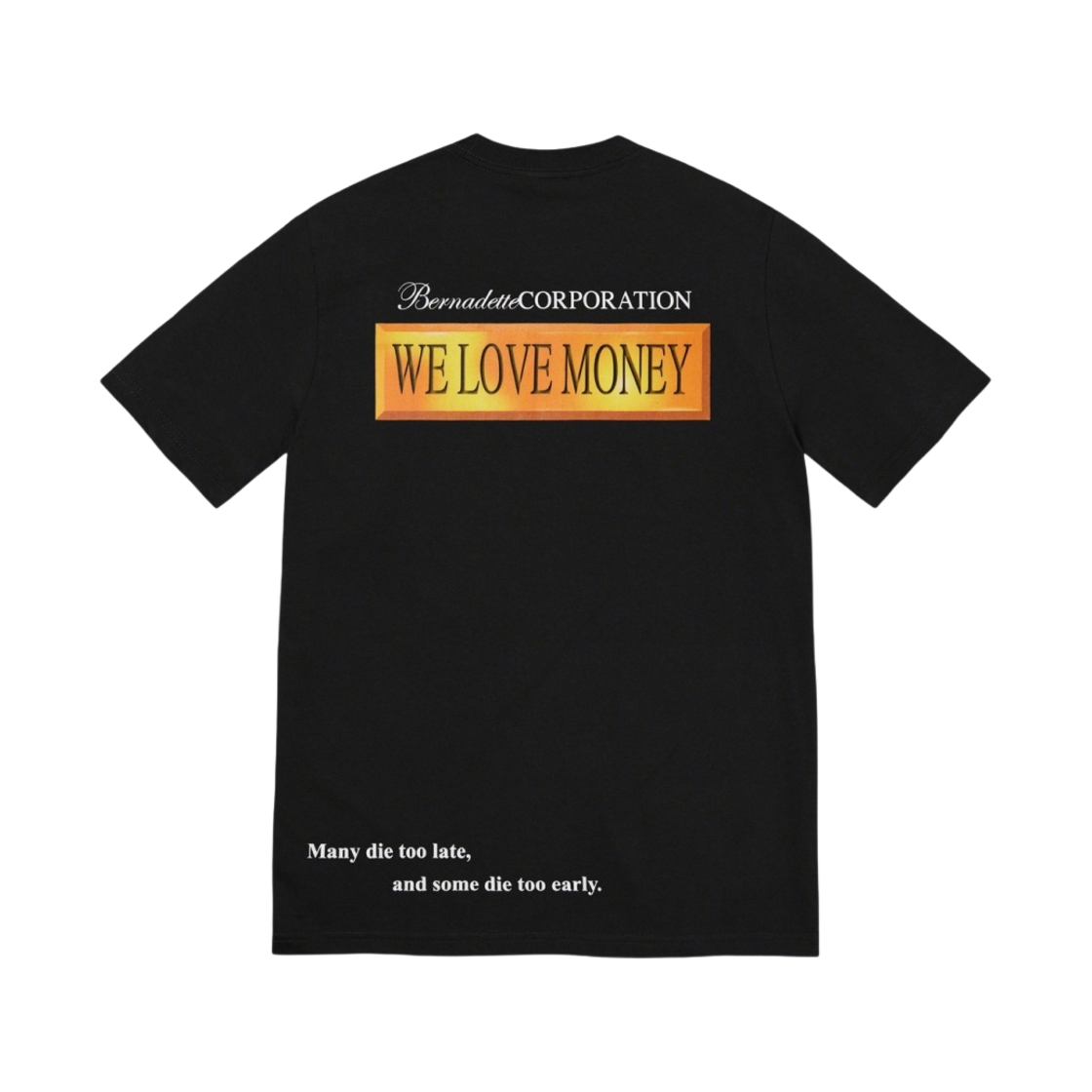 슈프림 x 베르나데트 코퍼레이션 머니 티셔츠 블랙 - 23SS(Supreme x Bernadette Corporation Money T-Shirt Black - 23SS) - 2