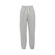 (W) Miu Miu Cotton Joggers with Embroidered Logo Grey