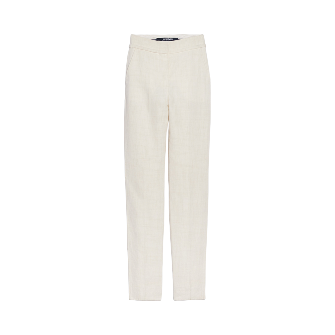 (W) 자크뮈스 르 판탈론 티바우 슬릿 팬츠 오프 화이트((W) Jacquemus Le Pantalon Tibau Slit Pants Off White) - 1