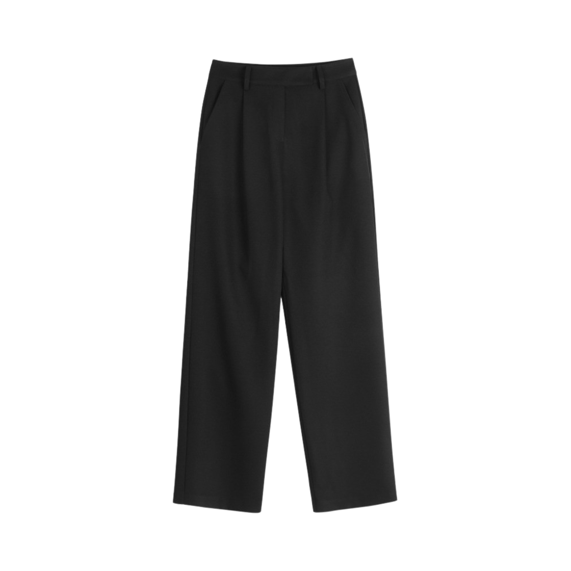 23SSTROUCR02 Haveless Women Front Point Trousers Black