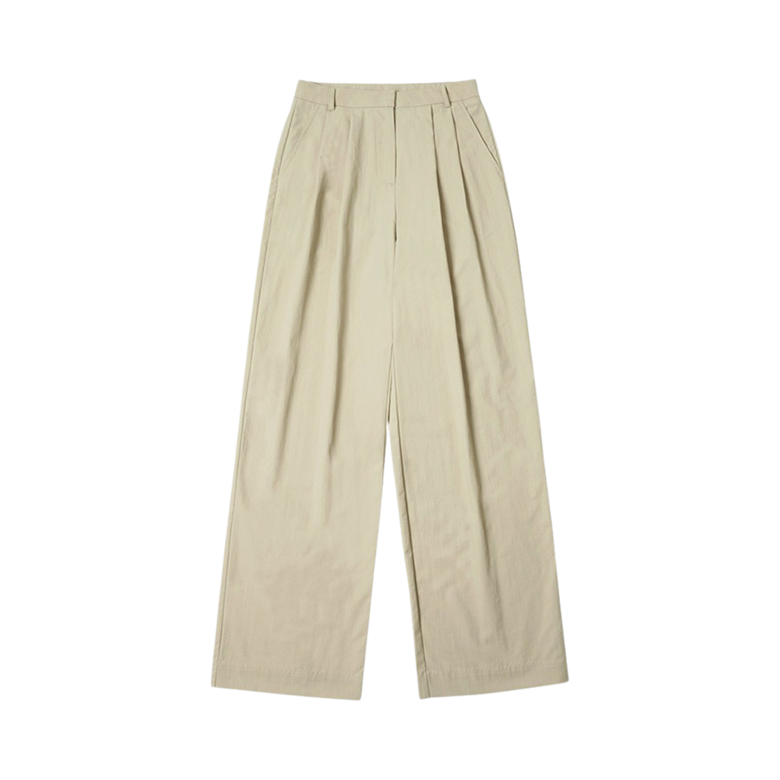 시야쥬 SIPT7078 투턱 나일론 슬랙스 베이지