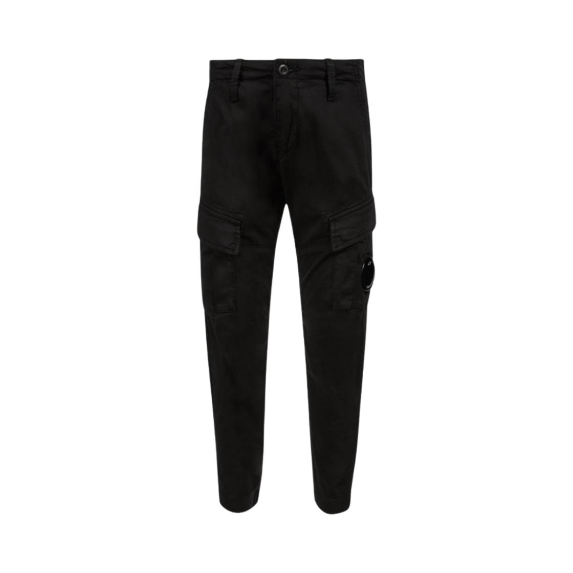 (키즈) C.P. 컴퍼니 U16 스트레치 개버딘 카고 팬츠 블랙 - 23SS((Kids) C.P. Company U16 Stretch Gabardine Cargo Pants Black - 23SS) - 1