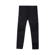 C.P. Company Stretch Sateen Garment Dyed Cargo Pants Navy - 21SS