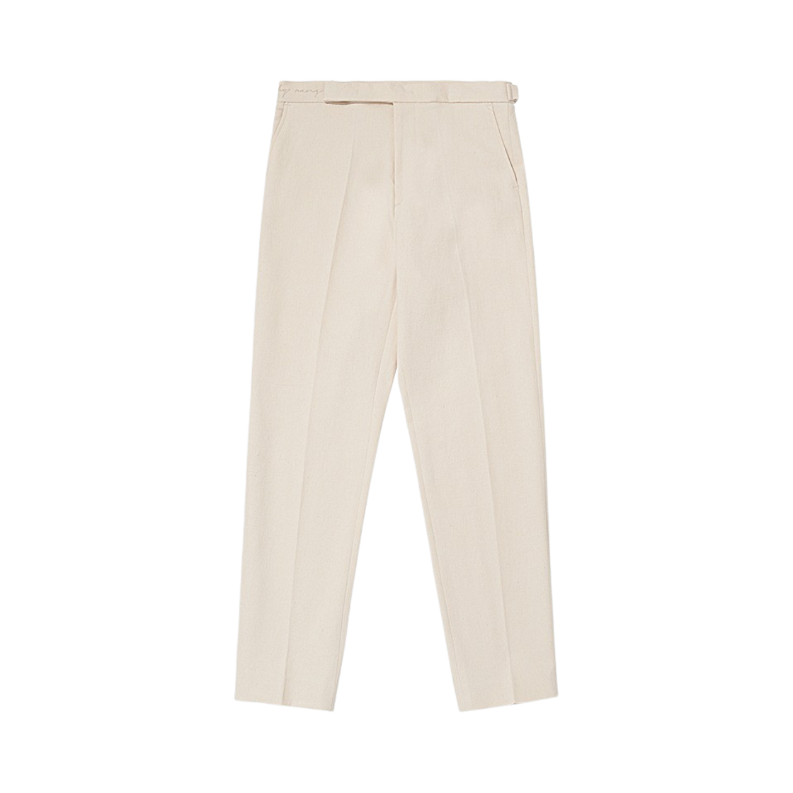 BR023STR0001C01 BY RANG Twill Cotton Blend Pants Raw