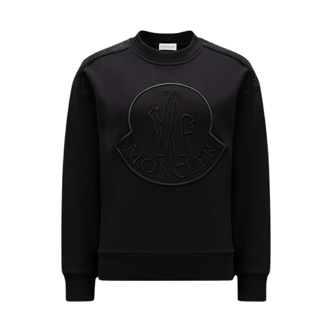 I2-093-8G00042-899U5-999 (W) Moncler Embroidered Logo Sweatshirt Black - 23FW