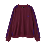 Needles Track Crew Neck Poly Smooth Wine