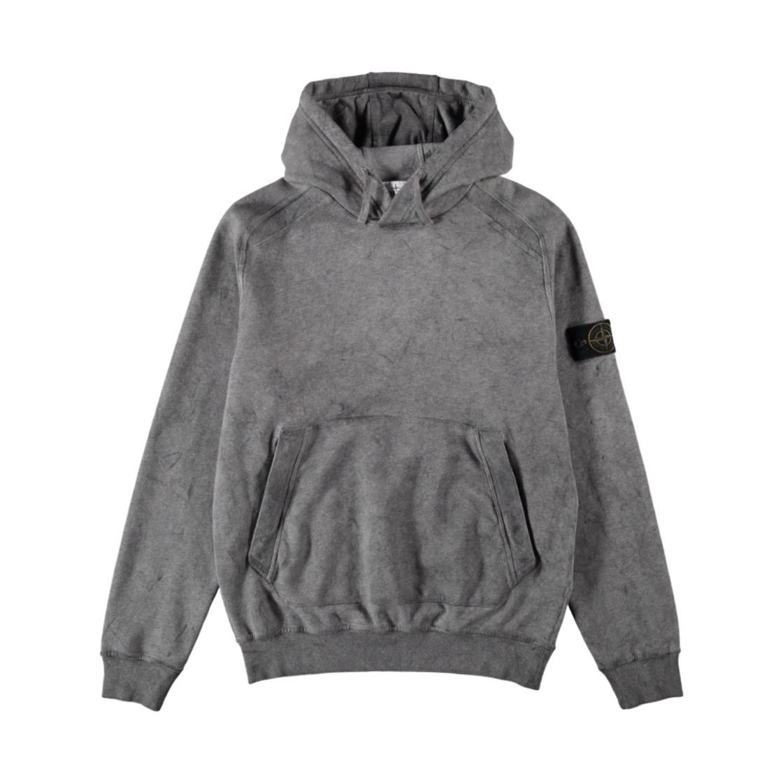 스톤 아일랜드 62090 더스트 컬러 트리트먼트 후드 스웨트셔츠 그레이 - 21SS(Stone Island 62090 Dust Colour Treatment Hooded Sweatshirt Grey - 21SS) - 1