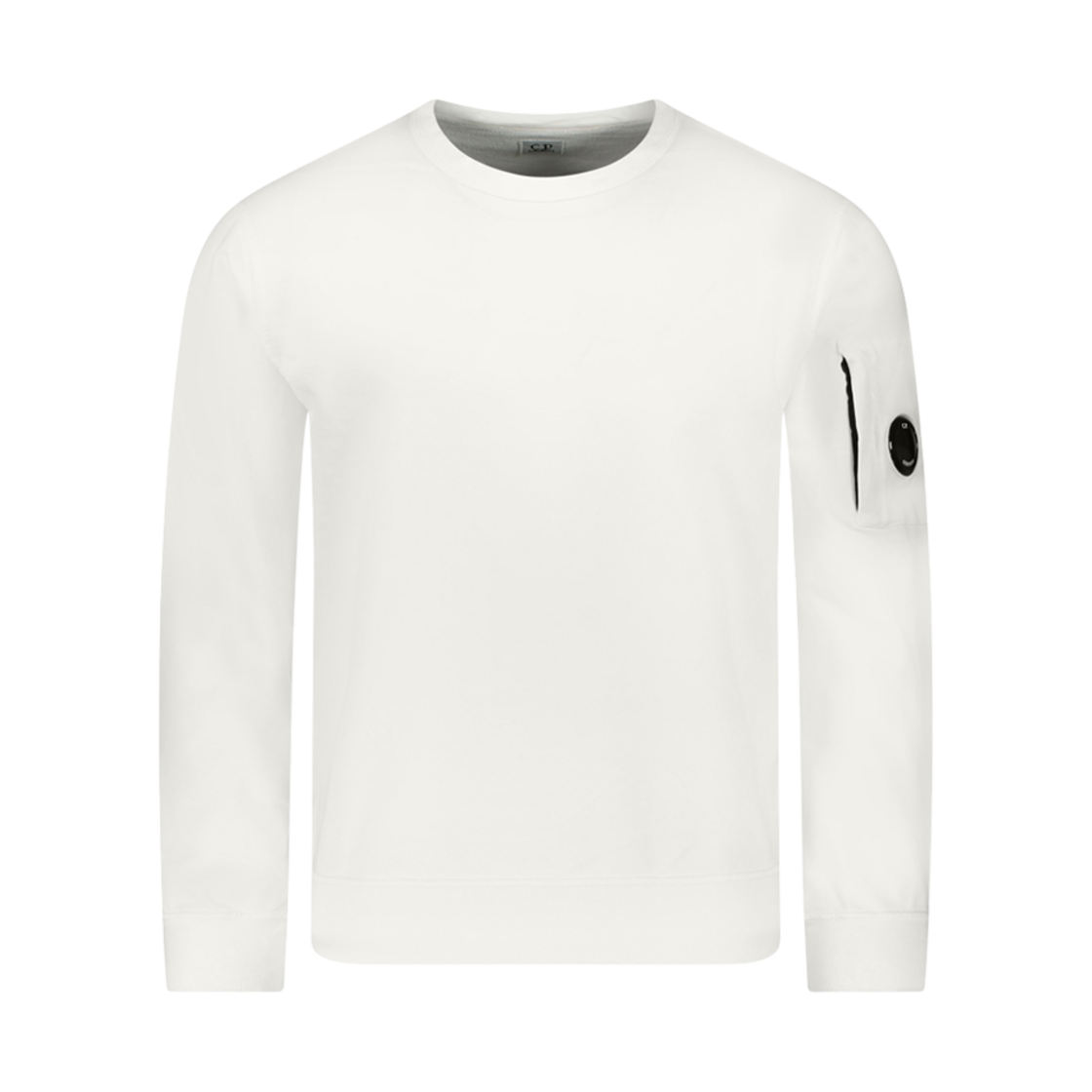 C.P. 컴퍼니 레귤러 핏 코튼 스웨트셔츠 거즈 화이트 - 25SS(C.P. Company Regular Fit Cotton Sweatshirt Gauze White - 25SS)