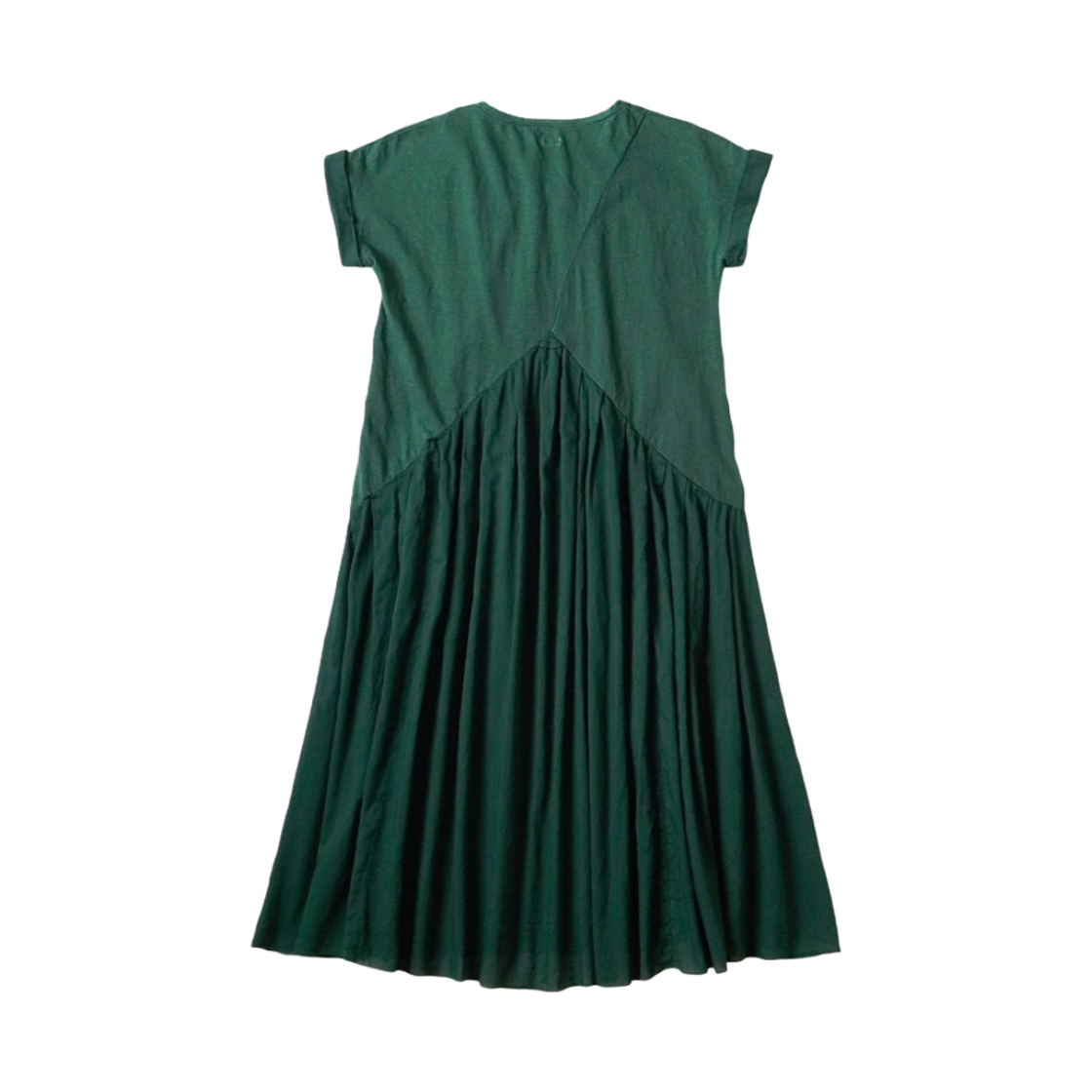 (W) 캐피탈 저지 x 싱글 레이어 거즈 오로라 드레스 그린((W) Kapital Jersey x Single Layer Gauze Aurora Dress Green) - 2