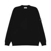 Stone Island 510C4 Wool Crewneck Knit Black - 23FW