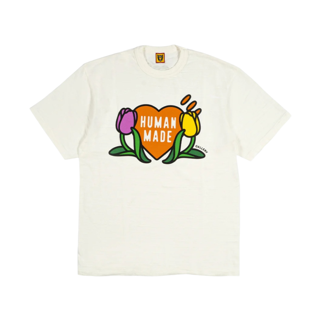 휴먼 메이드 x Oallery 튤립 티셔츠 화이트(Human Made x Oallery Tulip T-Shirt White) - 1