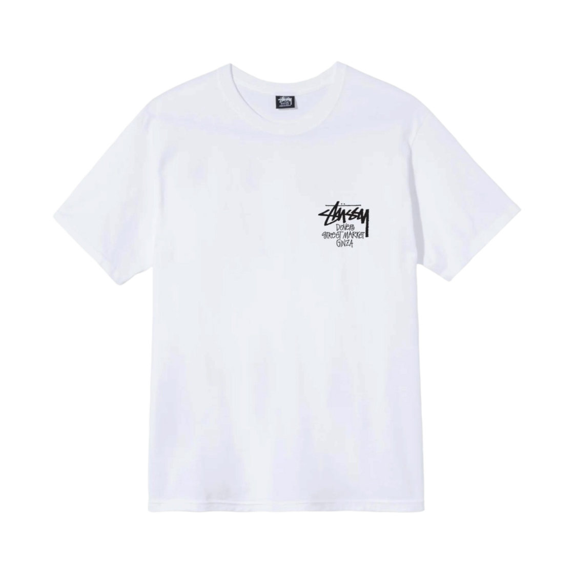 스투시 스탁 도버 스트리트 마켓 긴자 티셔츠 화이트(Stussy Stock DSM Ginza T-Shirt White) - 2