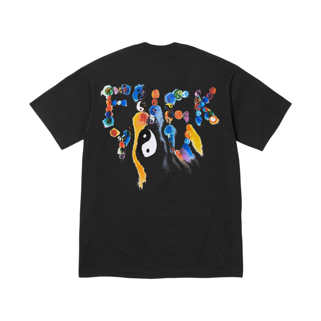 슈프림 음양 티셔츠 블랙 - 23FW