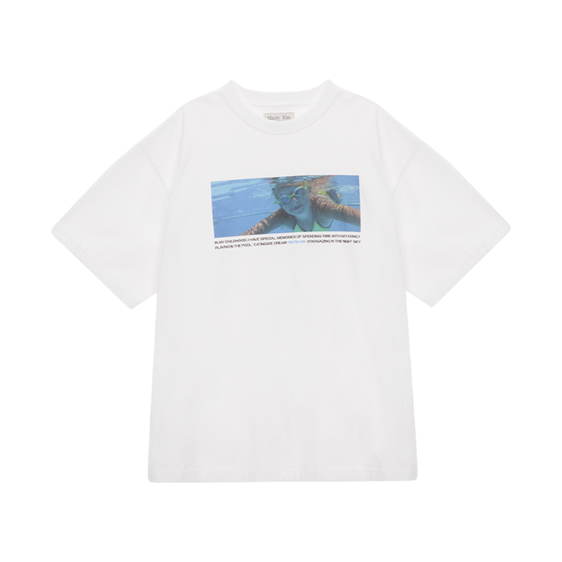 MK2334TS017M0WH (W) Matin Kim Swimming Printing Top White