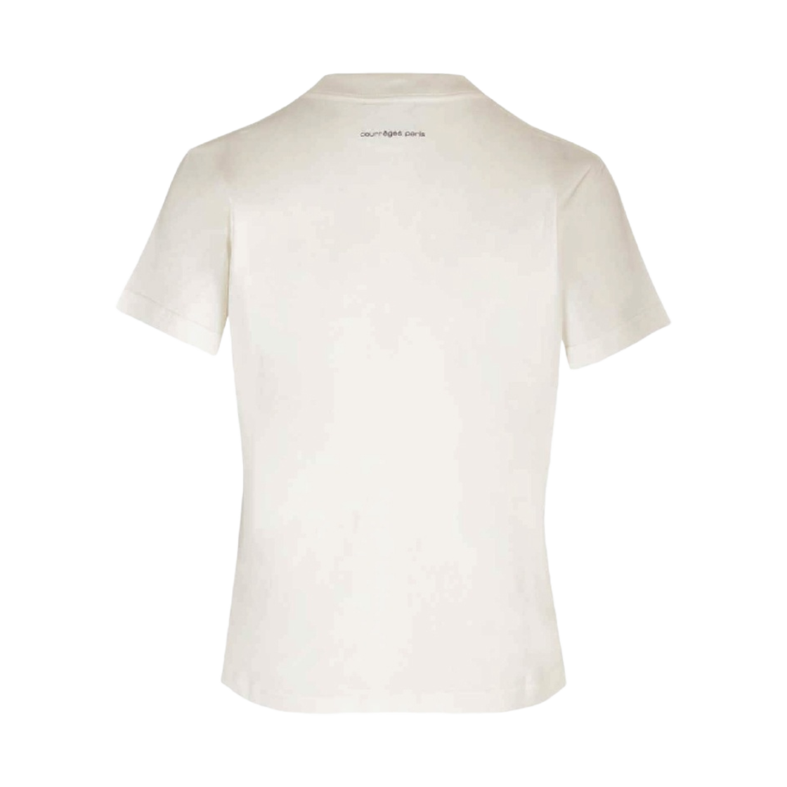 (W) 꾸레쥬 AC 스트레이트 프린티드 티셔츠 화이트 헤리티지((W) Courreges AC Straight Printed T-shirt White Heritage) - 2