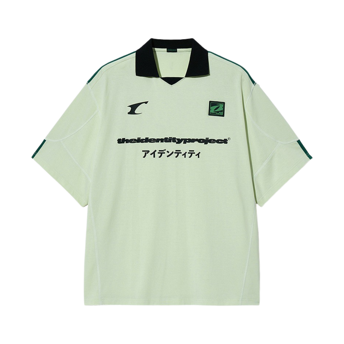 TIP_224 THE IDENTITY PROJECT Jpf Stripe Half Sleeve Lime