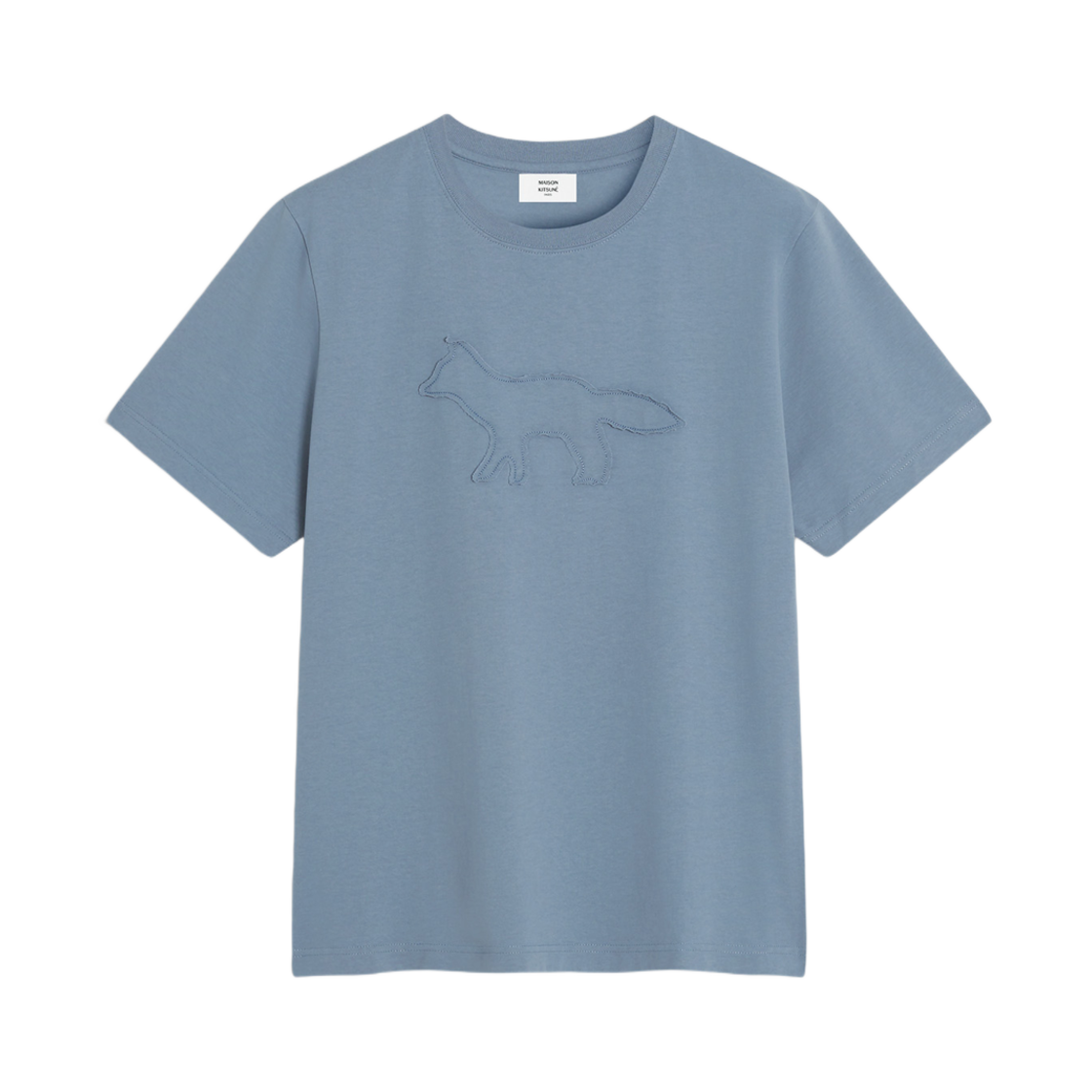 메종 키츠네 크래프티드 프로파일 폭스 컴포트 티셔츠 징크 그레이(Maison Kitsune Crafted Profile Fox Comfort T-Shirt Zinc Grey)