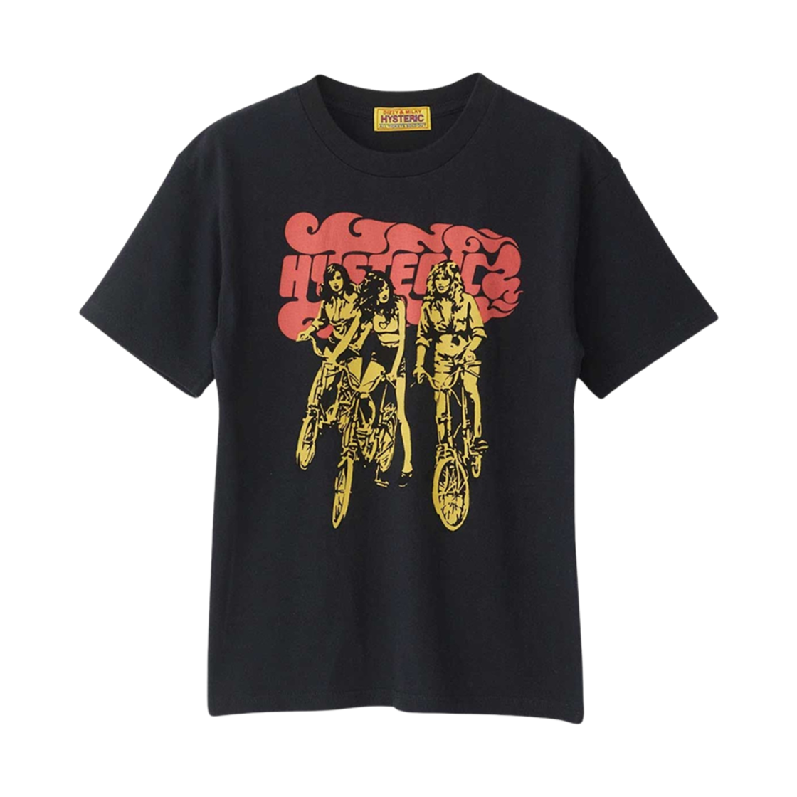 01251CT24 (W) Hysteric Glamour Hit The Road Chibi T-Shirt Black