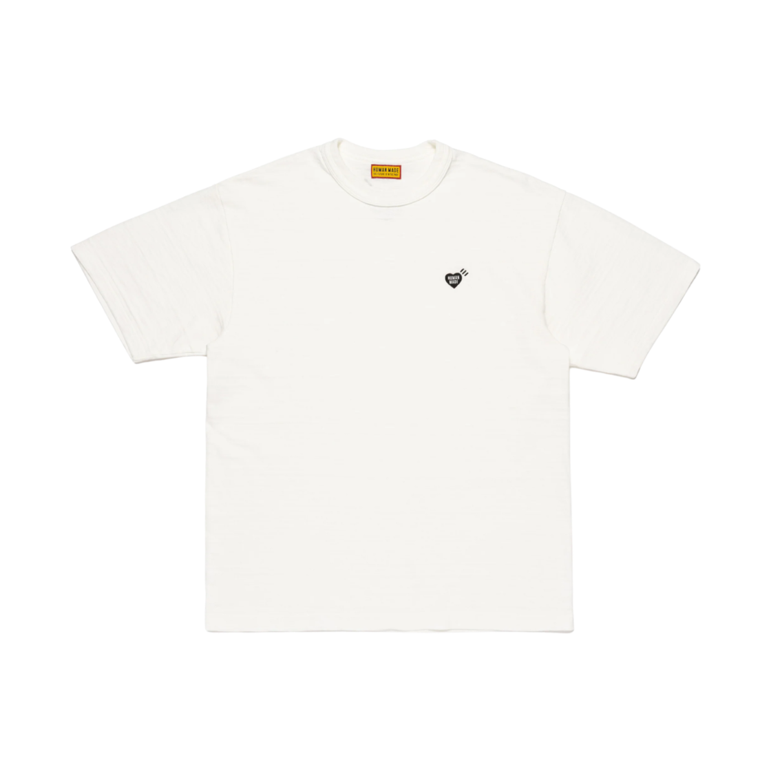 HM29CS040 Human Made Heart Badge T-Shirt White