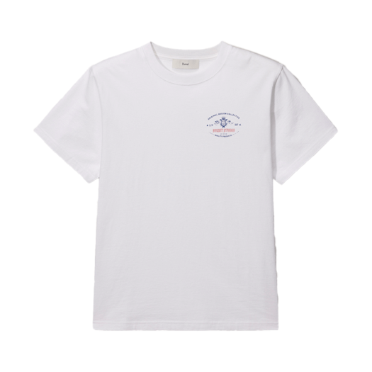 UDTS5B128OW_M_ Dunst Unisex Cupid Arch Back Logo T-Shirt Off White