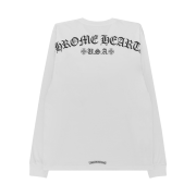 Chrome Hearts Script Letter Logo LS T-Shirt White